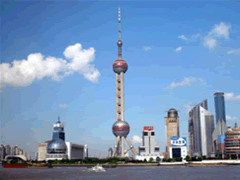 the Shanghai Oriental TV Tower